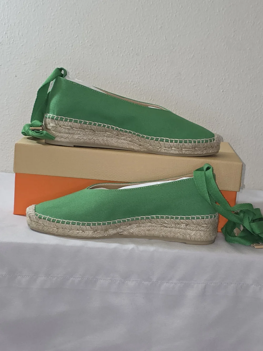 Castañer Gea/2/161 Espadrille Sandals In Verde Size 38 (7.5 US)